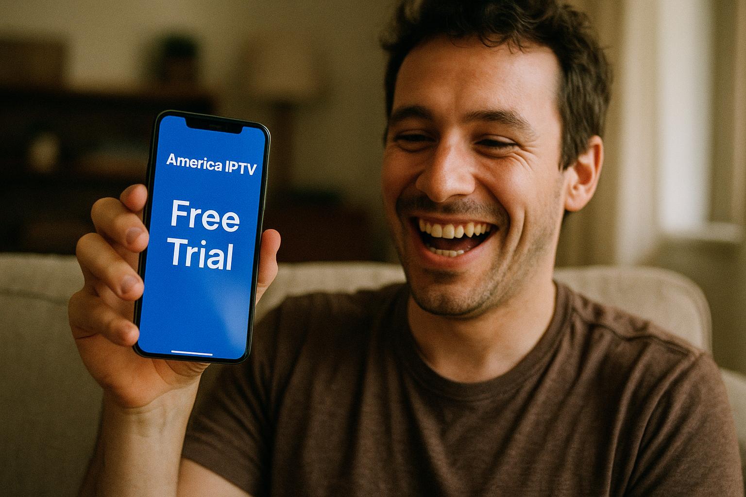 Starting the free 24-hour trial for America IPTV